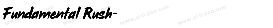 Fundamental Rush字体转换